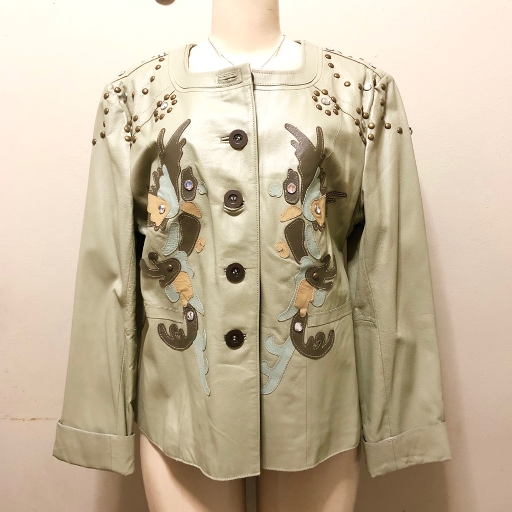 PAMELA MCCOY LEATHER JACKET